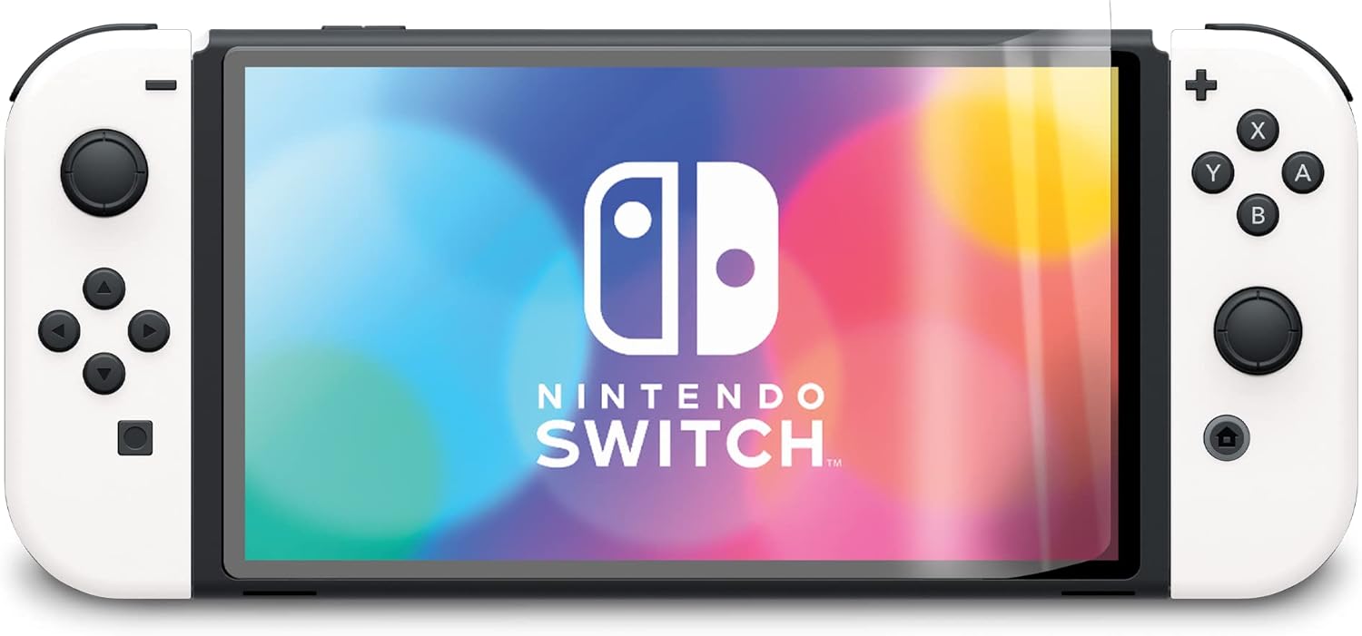 PDP Gaming Multi-Screen Protector Kit: Includes Cleaning Cloth, Applicator and 2 HD Screen Protectors for Nintendo Switch OLED