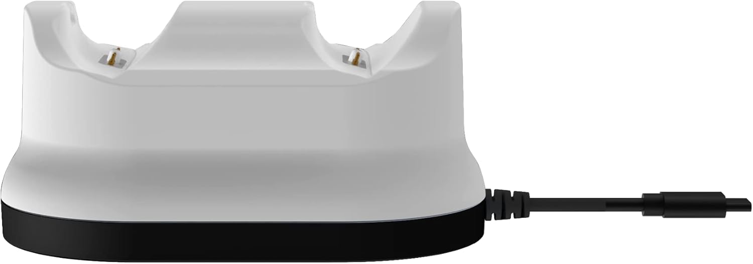 PDP Gaming PlayStation 5 METAVOLT Dual Charging Station for 2 Wireless PS5 Dualsense Controllers (White