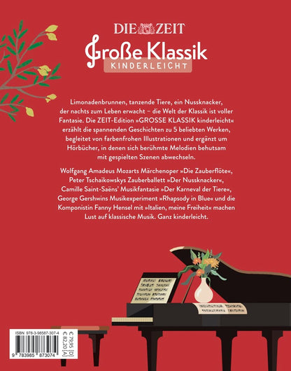 Große Klassik kinderleicht. DIE ZEIT-Edition. (5er-Buchschuber): 5 illustrierte Bücher plus Hörbuch-CDs mit Musik, im Schuber