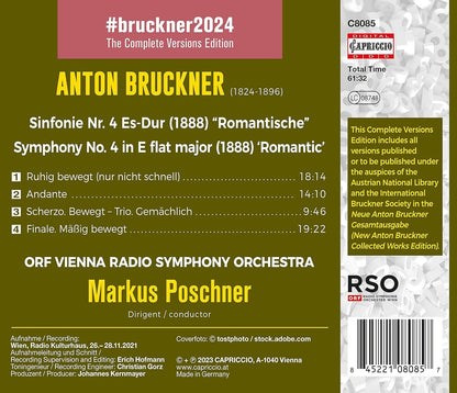 Bruckner: Symphony #4: 1888 Version