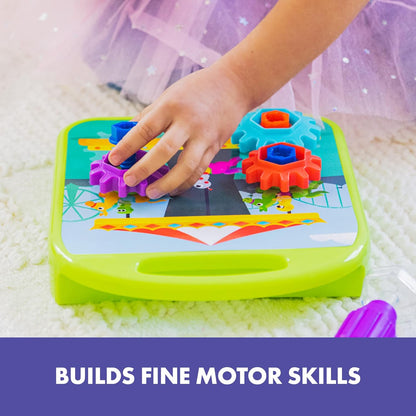 Learning Resources Taller de Engranajes de Design & Drill, 55 Piezas con taladradora eléctrica de Juguete, Juguete de Stem, niños y niñas de 3+ años