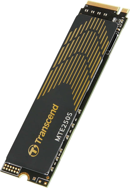 Transcend 1 TB NVMe PCIe Gen4 x4 M.2 2280 SSD Solid State Drive(SSD) TS1TMTE250S 1T 22mm x 80mm x 3.77 mm