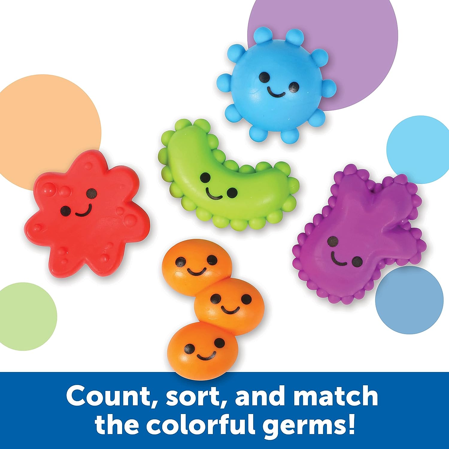 Learning Resources Silly Science Fine Motor Sorting Set, STEM Toys for Kids, Educational Toy, Preschool Fine Motor Skills, 55 Pieces, Age 3+