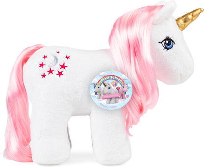 My Little Pony | Moondancer Plush 40th Anniversary | Retro Horse Gifts for Girls and Boys, Collectable Vintage Horse Toys for Kids, Unicorn Toys for Boys and Girls Aged 3+ | Basic Fun 35332