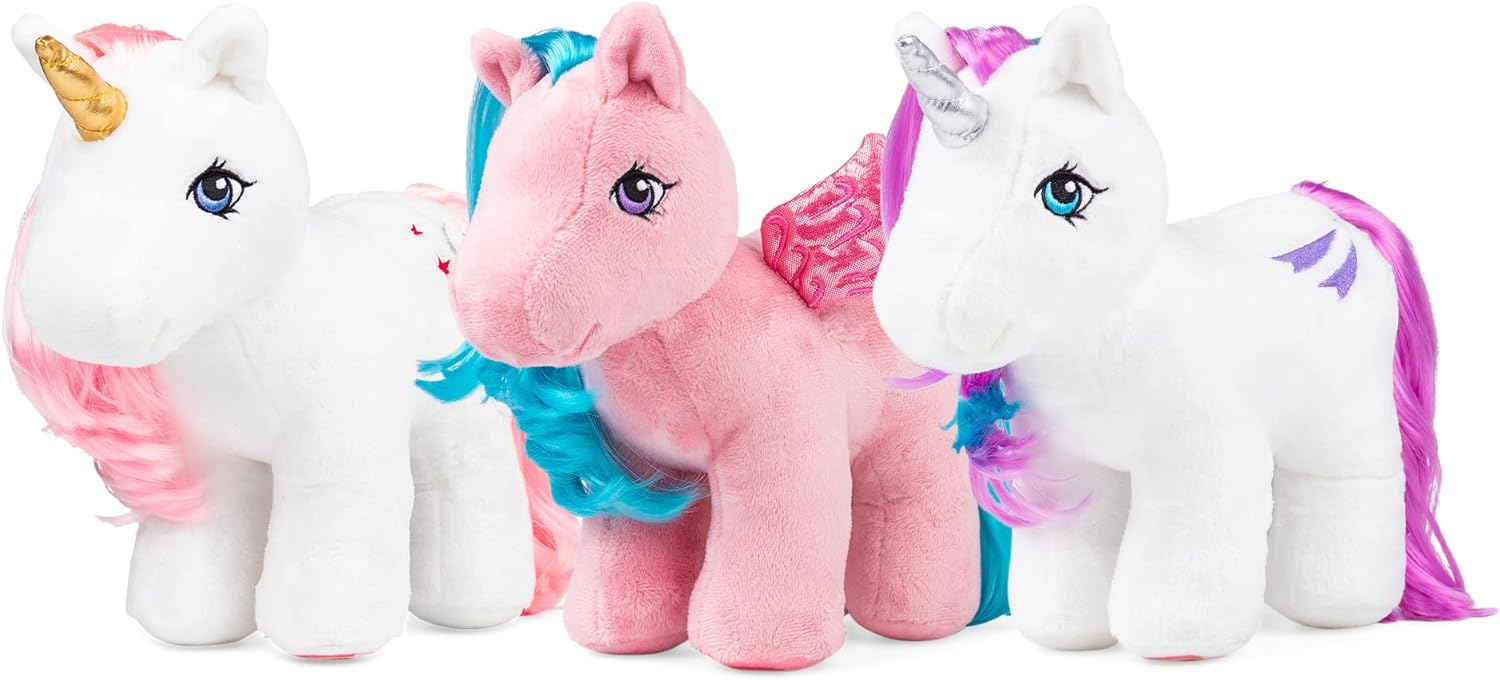 My Little Pony | Moondancer Plush 40th Anniversary | Retro Horse Gifts for Girls and Boys, Collectable Vintage Horse Toys for Kids, Unicorn Toys for Boys and Girls Aged 3+ | Basic Fun 35332