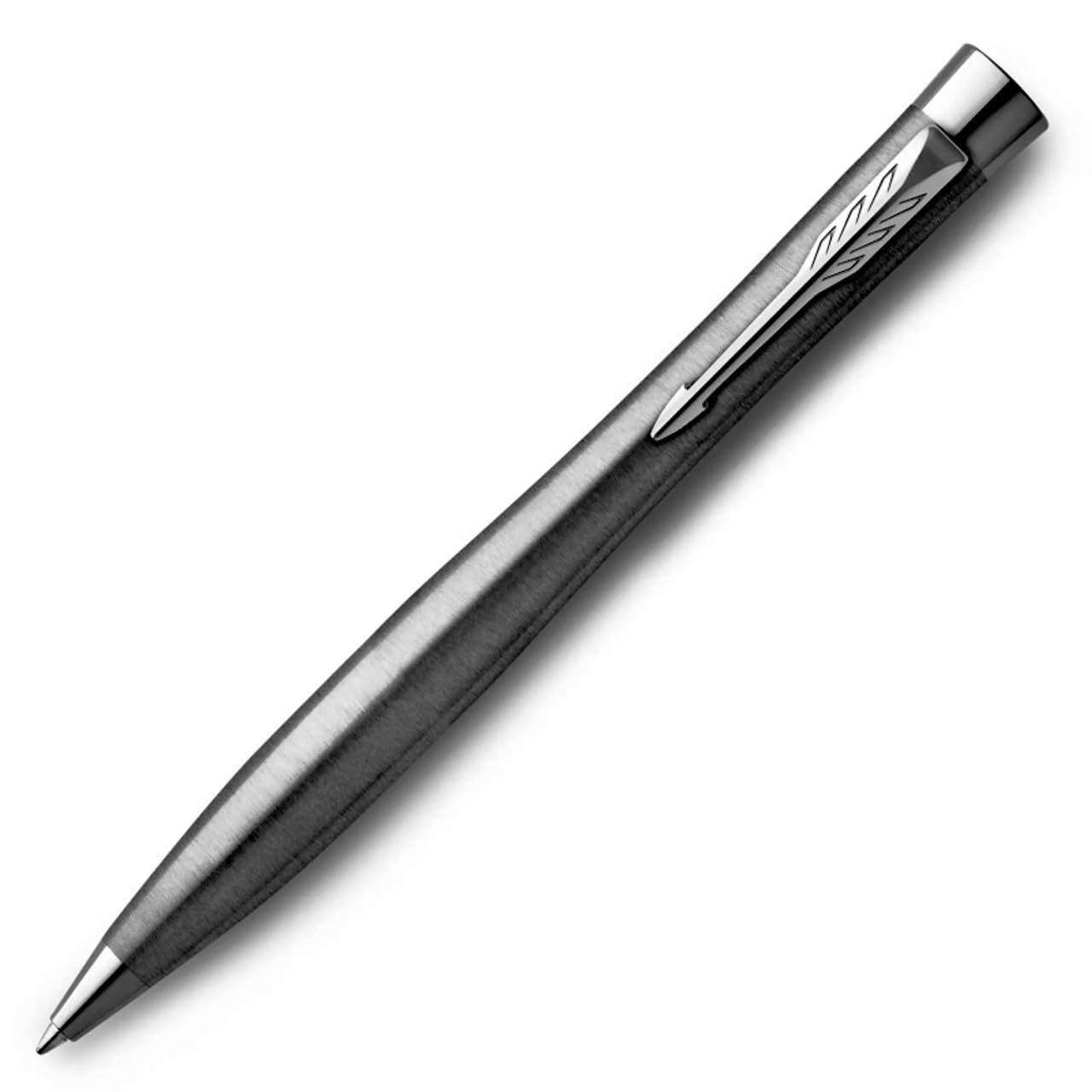 Parker Urban Twist Ballpoint Pen | Metro Metallic with Chrome Trim | Medium Point Blue Ink Refill | Gift Box