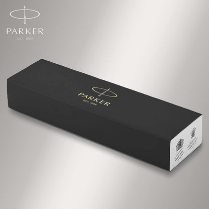 Parker IM Ballpoint Pen | Black Lacquer with Gold Trim | Medium Point Blue Ink | Gift Box