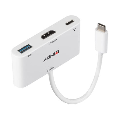 LINDY USB 3.1 Type C to HDMI Converter with USB Type A Port and Power Delivery