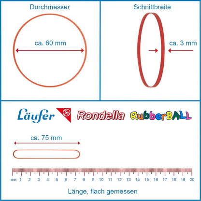 Alco 7440 Elastic Band Ball, Diameter: 70 mm, Colourful, Approx 200 Bands