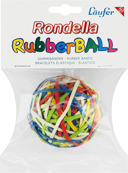 Alco 7440 Elastic Band Ball, Diameter: 70 mm, Colourful, Approx 200 Bands