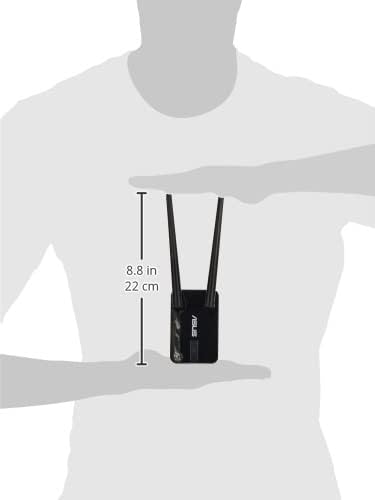 ASUS USB-AC58 Next Generation AC Dual-Band Wireless-AC1300 USB Adapter, USB3.0, WPS, USB Extension Cable, 2 x detachable antenna