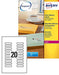 Avery J8 Mini Labels 55 x 12.7 Transparent