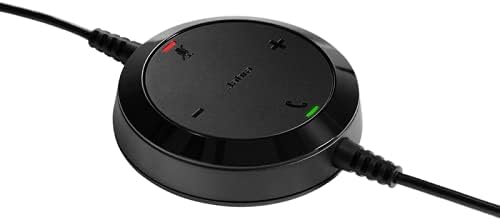 Jabra Evolve 20 Microsoft Teams Certified USB-C Stereo Corded Headset With Call Control Unit - Compact Mini USB (Black