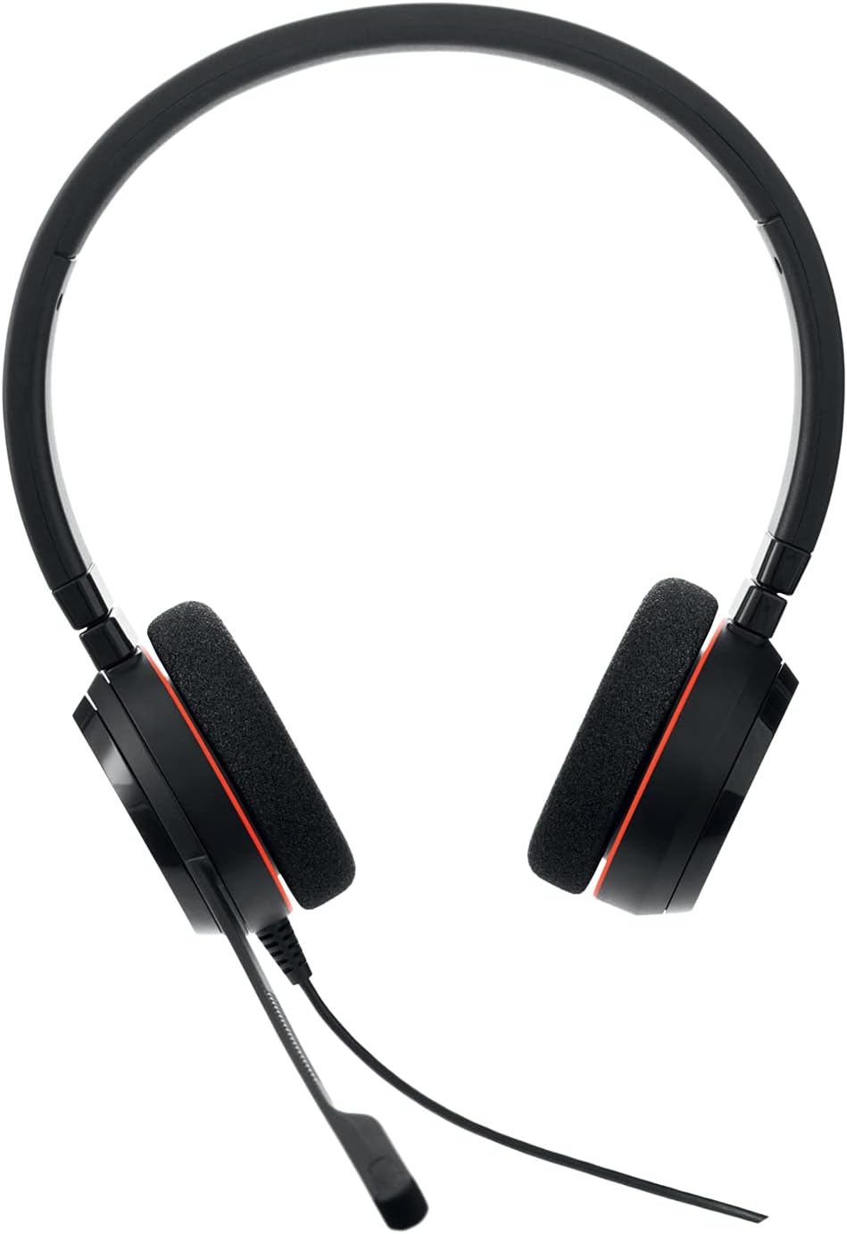 Jabra Evolve 20 Microsoft Teams Certified USB-C Stereo Corded Headset With Call Control Unit - Compact Mini USB (Black