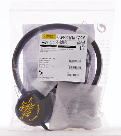 Jabra Evolve 20 Stereo MS USB-C