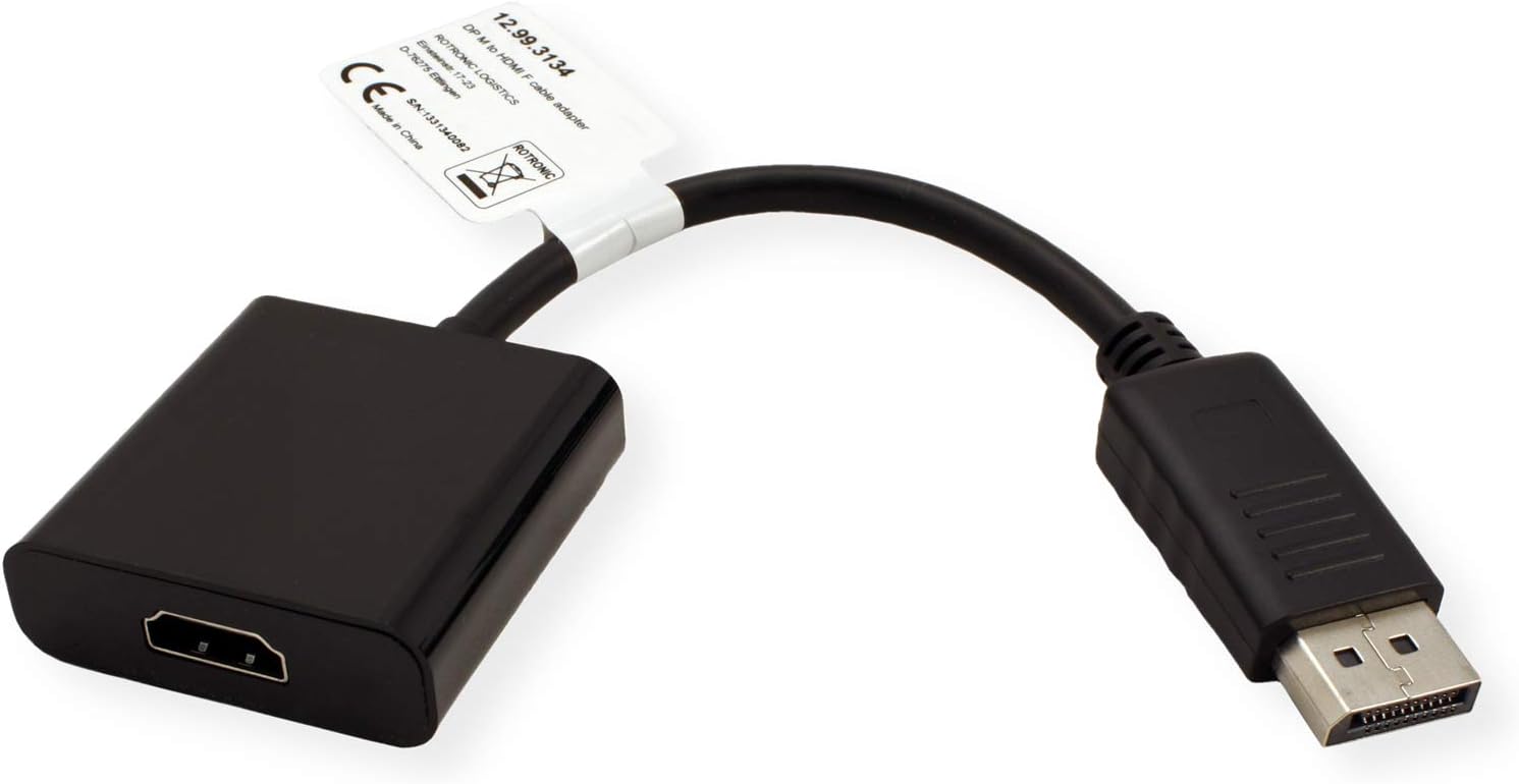 Value Adapter (HDMI, HDMI DisplayPort Plug To Socket)