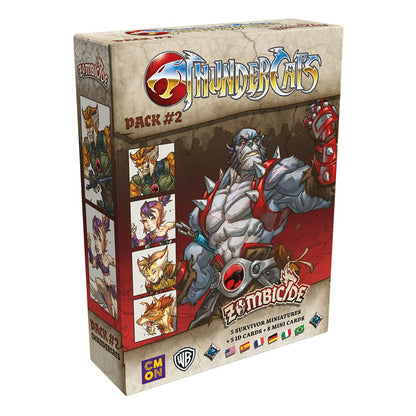 Galápagos CMON - Edge Entertainment GUFPR07 Zombicide: Thundercats Pack 2 Miniature Set, Multi-Language, Includes Spanish