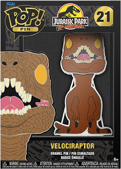 Funko Pop! Pin Movies: Jurassic Park - Velociraptor with Chase (Styles May Vary