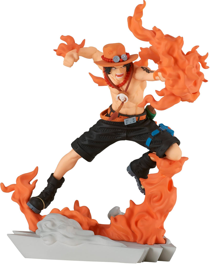 Banpresto Figure Statue One Piece Portgas D Ace Senkozekkei BP19492 - Height 9cm - Multicolor