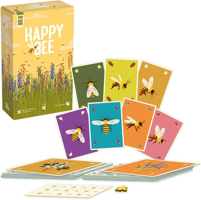 Helvetiq | Happy Bee | Card Game | Ages 8+ | 3-6 Players | 15 Minutes Playing Time
