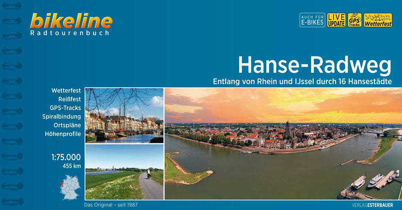 Hanse-Radweg: 1:75.000, 450 km, wetterfest/reißfest, GPS-Tracks Download, LiveUpdate (Bikeline Radtourenbücher