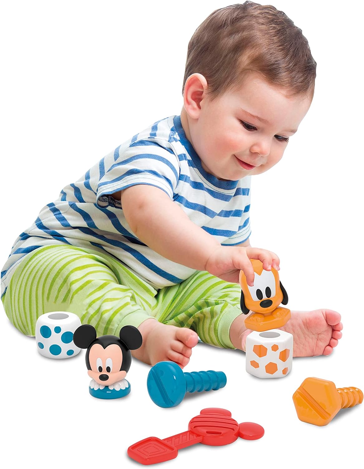 Disney Baby Mickey - Montieren und Spielen, Motorikspielzeug für Kinder und Babys ab 18 Monaten, 17814 von Clementoni