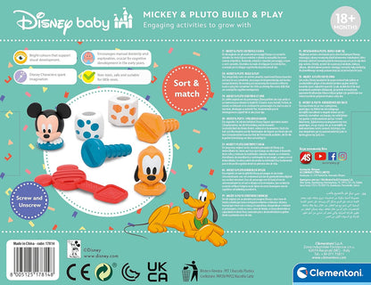 Disney Baby Mickey - Montieren und Spielen, Motorikspielzeug für Kinder und Babys ab 18 Monaten, 17814 von Clementoni