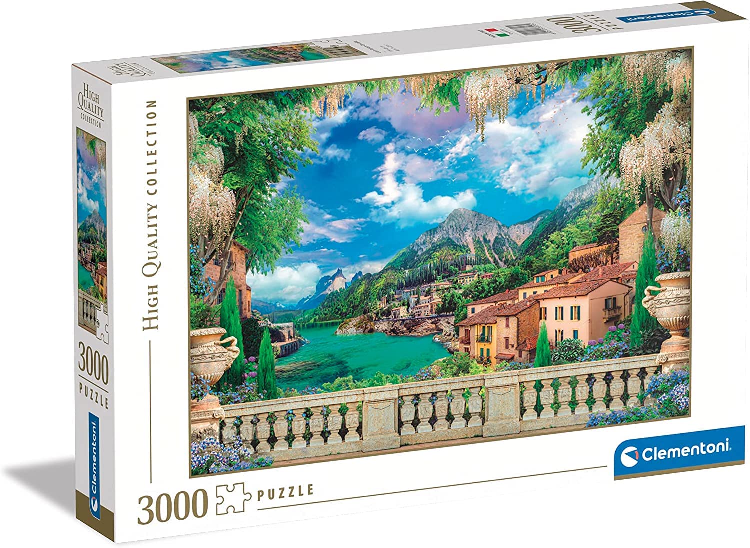 Clementoni - Puzzle Adulto 3000 Piezas Terraza con Vistas al Lago - Desde 14 años (33553