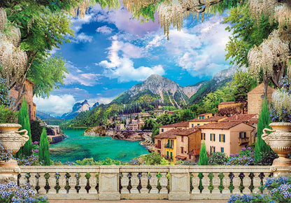 Clementoni - Puzzle Adulto 3000 Piezas Terraza con Vistas al Lago - Desde 14 años (33553
