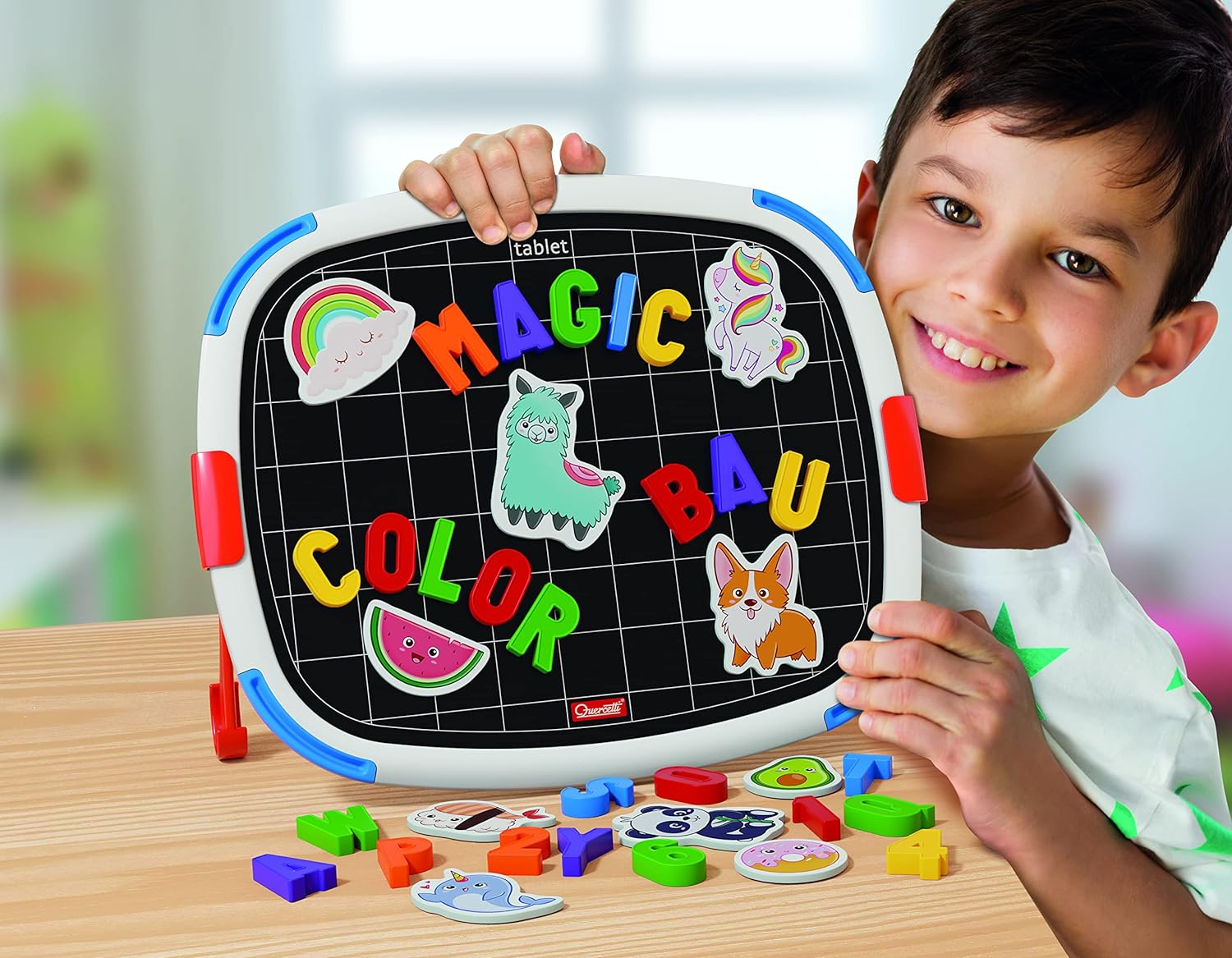 Quercetti 5321 Tablet Magnetic Basic Magnetic Letters