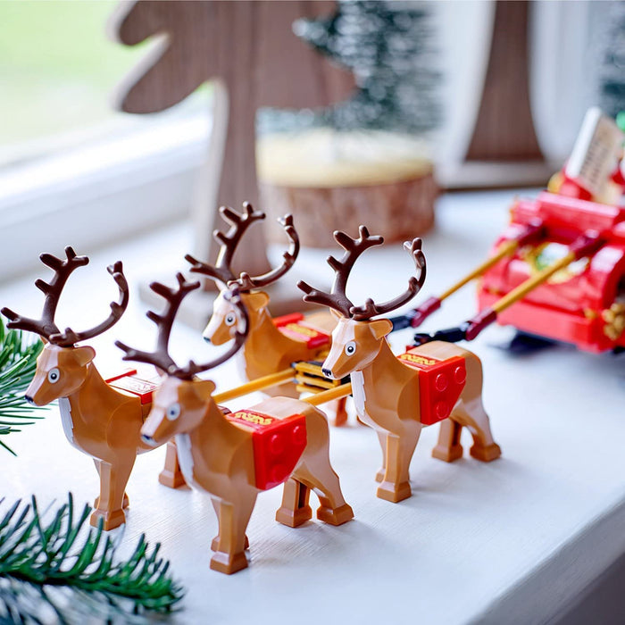 LEGO Schlitten des Weihnachtsmanns, BAU- und Spielset für Kinder mit Minifigur und Rentieren, Geschenk zu Weihnachten für Jungen und Mädchen, kleines Geschenk zu Weihnachten, Weihnachtsschmuck 40499