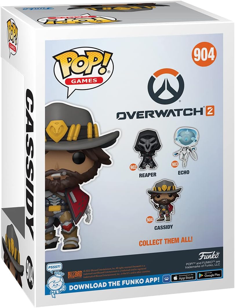 Funko Pop! Games: Overwatch 2- Cassidy - McCree - Figura in Vinile da Collezione - Idea Regalo - Merchandising Ufficiale - Giocattoli per Bambini e Adulti - Video Games Fans