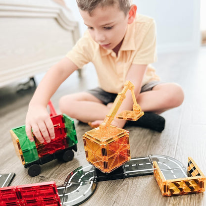 Magna-Tiles Builder Set, The Original Magnetic Building Tiles for Creative Open-Ended Play, Educational Toys for Children Ages 3 Years + (32 Pieces