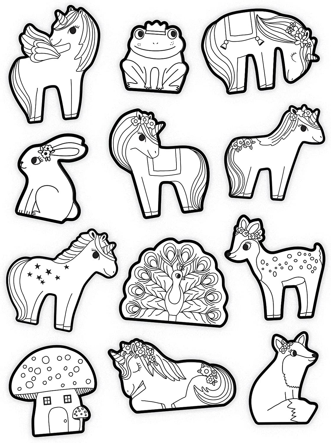 CROCODILE CREEK- Coloring Stickers/Unicorn Cuadernos y Libros para Colorear, Multicolor, único (3875453
