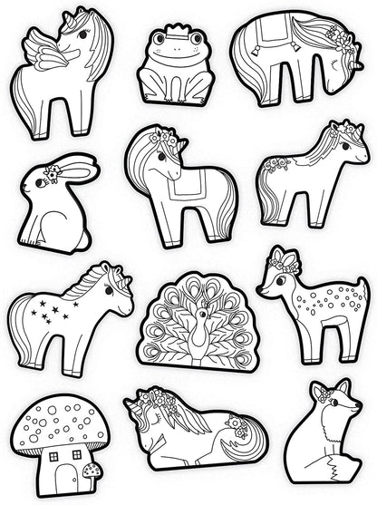 CROCODILE CREEK- Coloring Stickers/Unicorn Cuadernos y Libros para Colorear, Multicolor, único (3875453