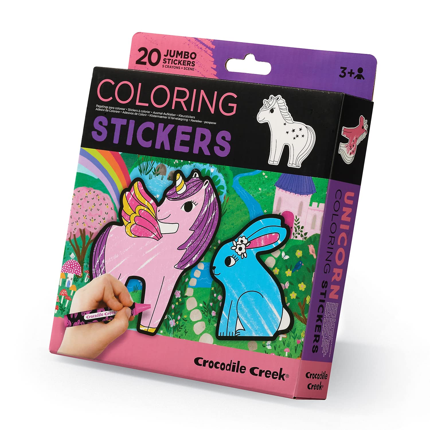 CROCODILE CREEK- Coloring Stickers/Unicorn Cuadernos y Libros para Colorear, Multicolor, único (3875453