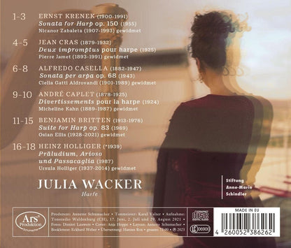 Julia Wacker: Widmung: Works for Solo Harp