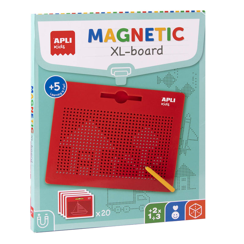 APLI Kids 18792 Educational Board Magnetic Pen and Example Cards, red, XL (315 x 18 x 257 mm