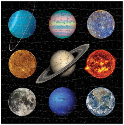 Crocodile Creek NASA Legpuzzel, 200 stukjes voor kinderen vanaf 6 jaar met fotografie uit NASA-archieven, 55,9 x 55,9 cm, zonnestelsel