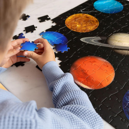 Crocodile Creek NASA Legpuzzel, 200 stukjes voor kinderen vanaf 6 jaar met fotografie uit NASA-archieven, 55,9 x 55,9 cm, zonnestelsel