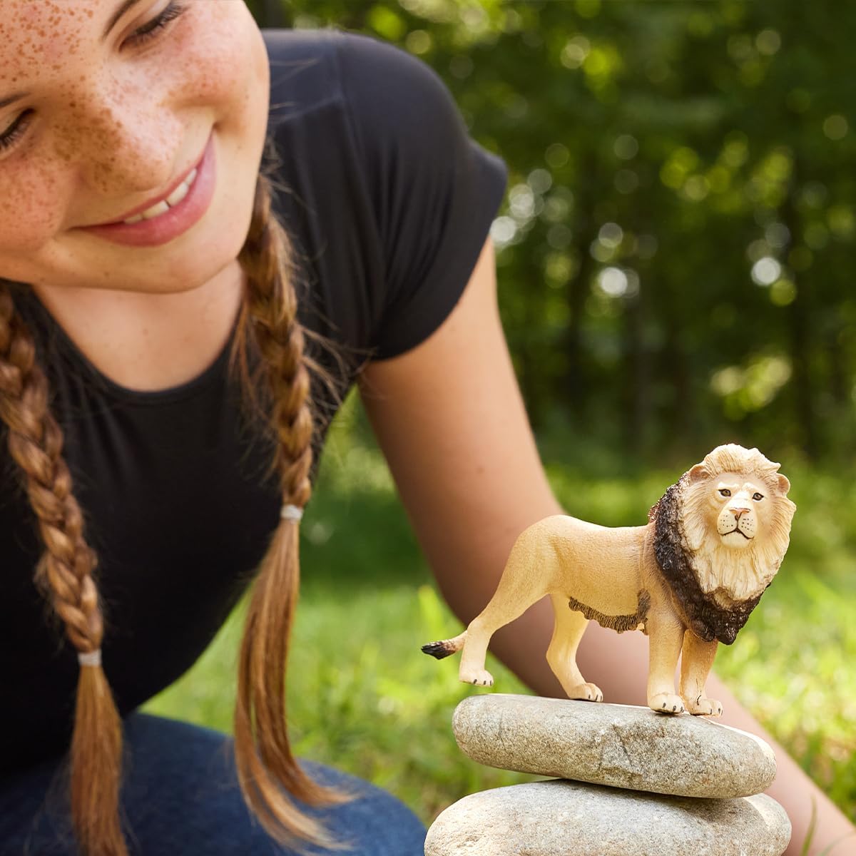 schleich 14812 Löwe, ab 3 Jahren, WILD LIFE - Spielfigur, 12 x 4 x 7 cm