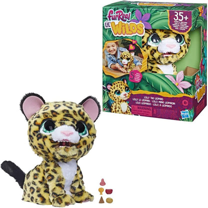 furReal Lil' Wilds, Lolly The Leopard, Electronic Animatronic Soft Toy with Over 40 Sounds and Reactions, Ages 4 and Above
