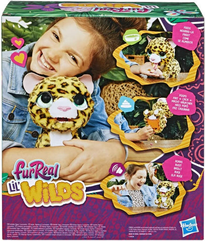 furReal Lil' Wilds, Lolly The Leopard, Electronic Animatronic Soft Toy with Over 40 Sounds and Reactions, Ages 4 and Above