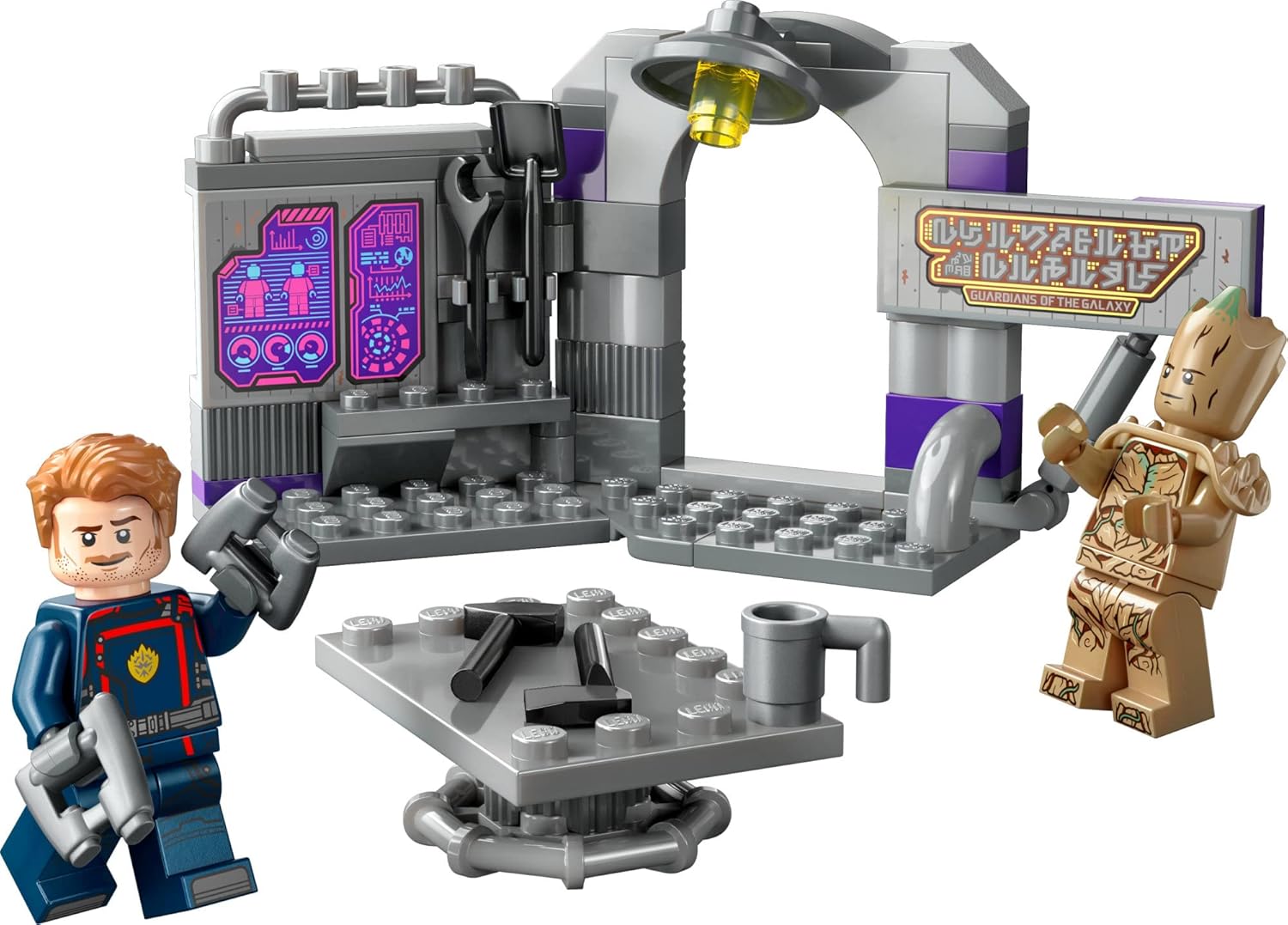 LEGO 76253 Marvel Guardians of the Galaxy Headquarters Volume 3 Set with Groot and Star-Lord Minifigures, Super Hero Building Toy for Kids, Girls and Boys 7 and up Single