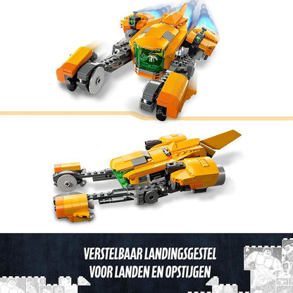 LEGO 76254 Marvel Baby Rocket's Ship Set, Guardians of the Galaxy Volume 3 Spaceship Building Toy & 76253 Marvel Guardians of the Galaxy Headquarters Volume 3 Set