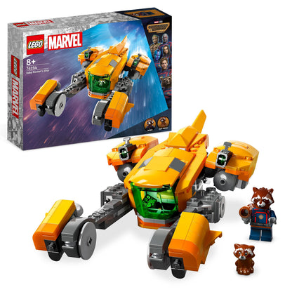 LEGO 76254 Marvel Baby Rocket's Ship Set, Guardians of the Galaxy Volume 3 Spaceship Building Toy & 76253 Marvel Guardians of the Galaxy Headquarters Volume 3 Set