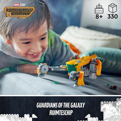 LEGO 76254 Marvel Baby Rocket's Ship Set, Guardians of the Galaxy Volume 3 Spaceship Building Toy & 76253 Marvel Guardians of the Galaxy Headquarters Volume 3 Set