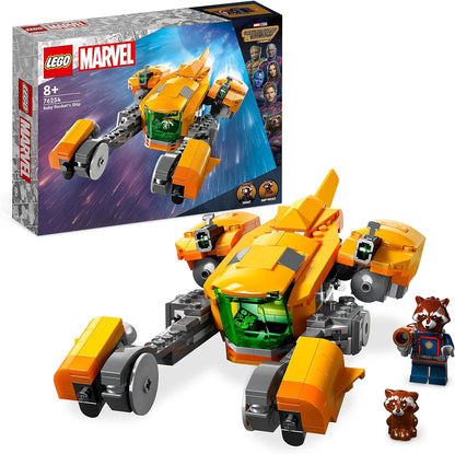 LEGO 76255 Marvel The New Guardians' Ship, Buildable Guardians of the Galaxy Volume 3 Spaceship Toy with Mantis & 76253 Marvel Guardians of the Galaxy Headquarters Volume 3 Set