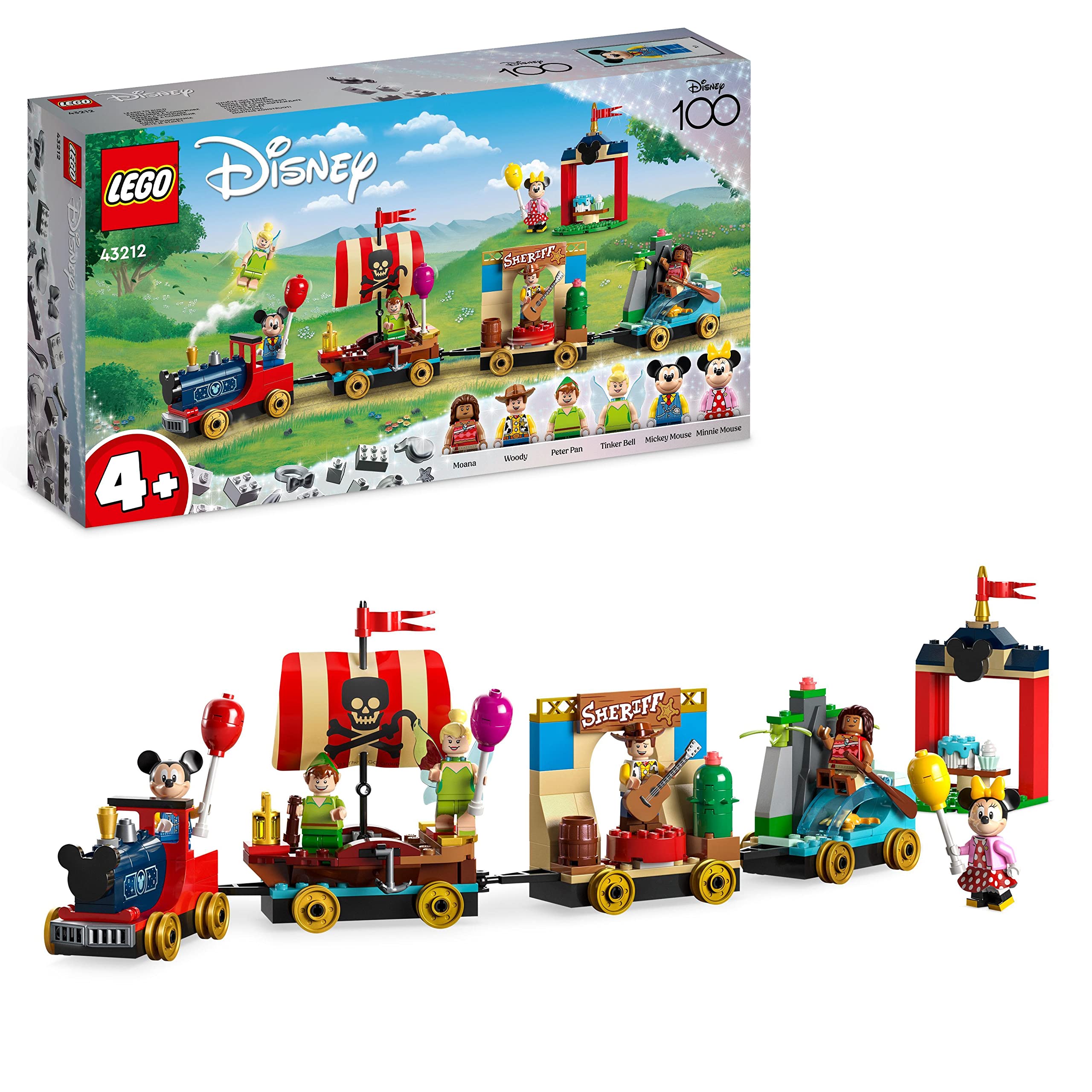 LEGO 43212 Disney: Disney Celebration Train Set with Moana, Woody & 10789 Marvel Spider-Man's Car and Doc Ock Set