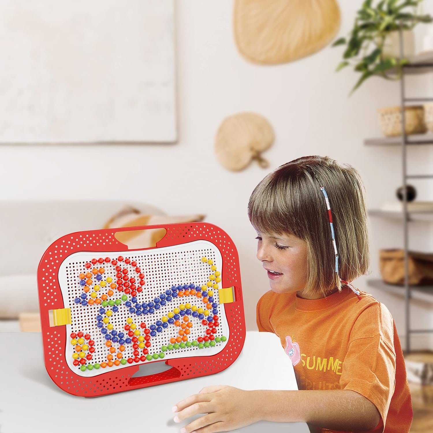 Quercetti 0902 Quercetti-0902 Fantacolor Design d.10, Kids' Mosaic Kits-STEAM Toy